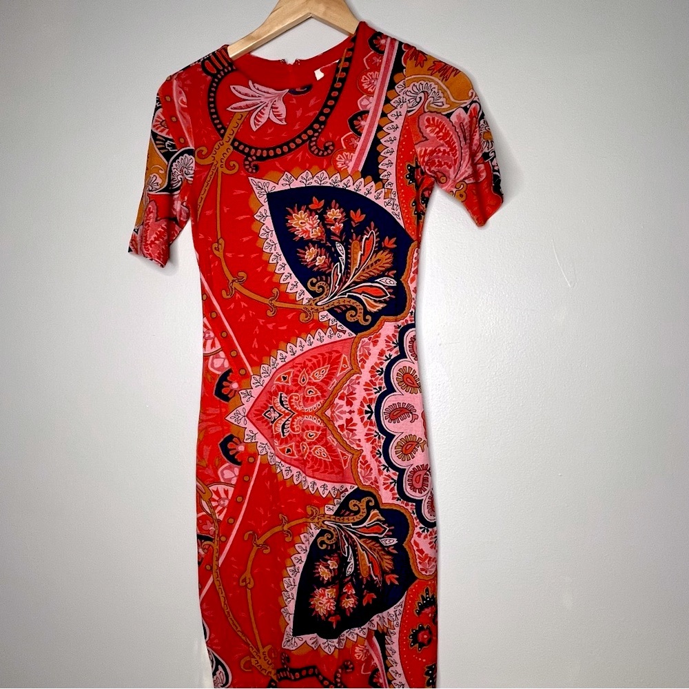 Farm Rio Giannina Knit Midi Dress by Anthropology Size XS - Picture 8 of 12